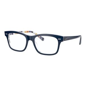 Ray Ban 5383 8091 52 Blue Striped Eyeglasses Rayban RX5383